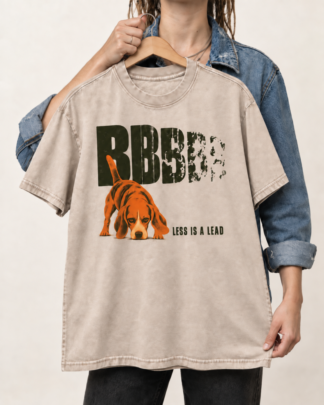 Less Is a Lead Beagle Washed Tee
