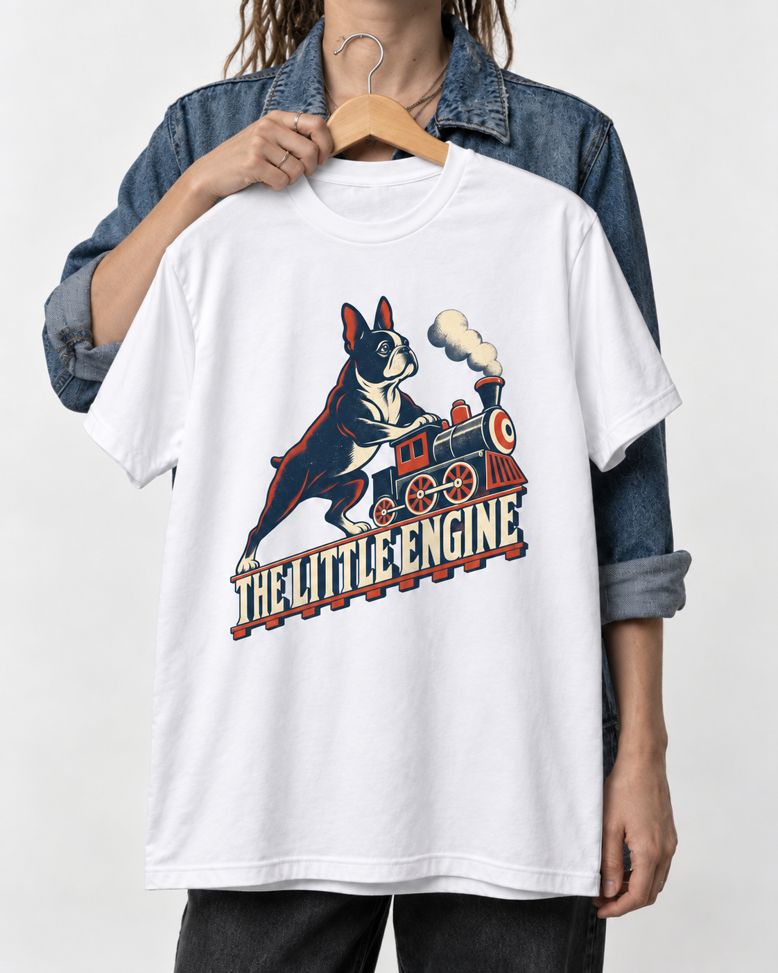 The Little Engine Boston Terrier T-Shirt