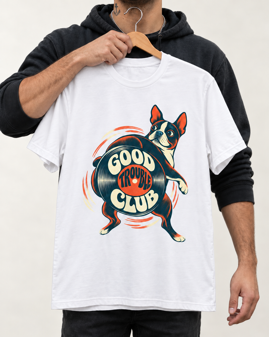 Boston Terrier Good Trouble Club T-Shirt