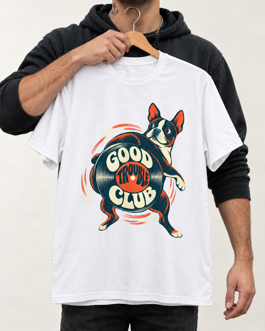 Boston Terrier Good Trouble Club T-Shirt