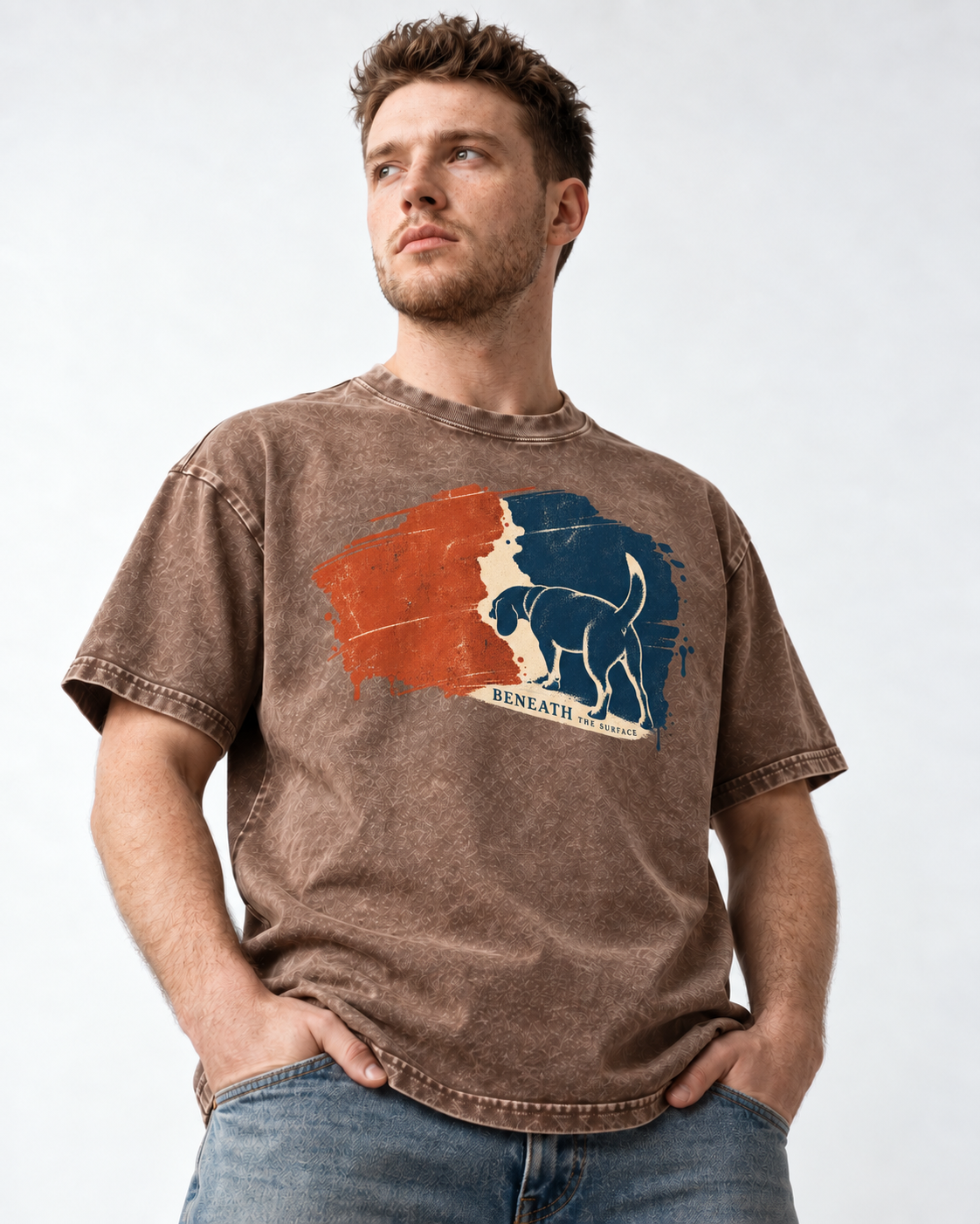 Beagle Beneath the Surface Washed Tee