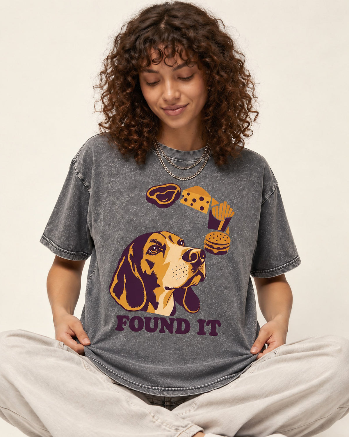Beagle Found It Washed Tee