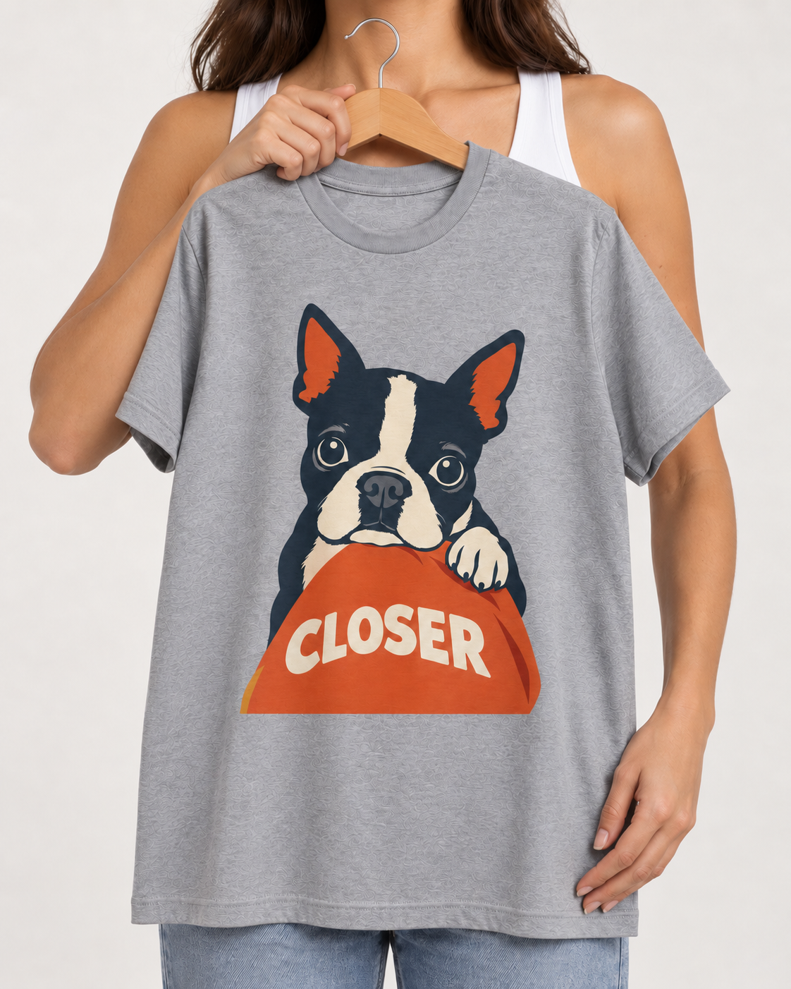 Come Closer Boston Terrier T-Shirt