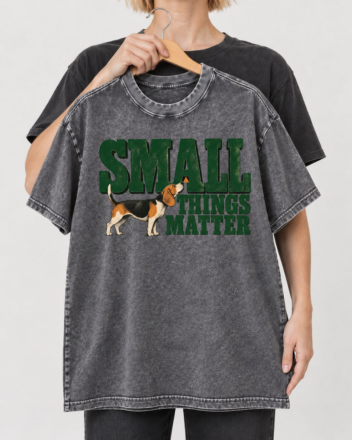 Small Beagle Things Matter Washed Tee