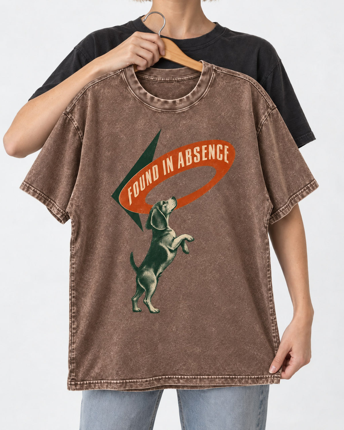 Beagle Found in Absence Washed Tee