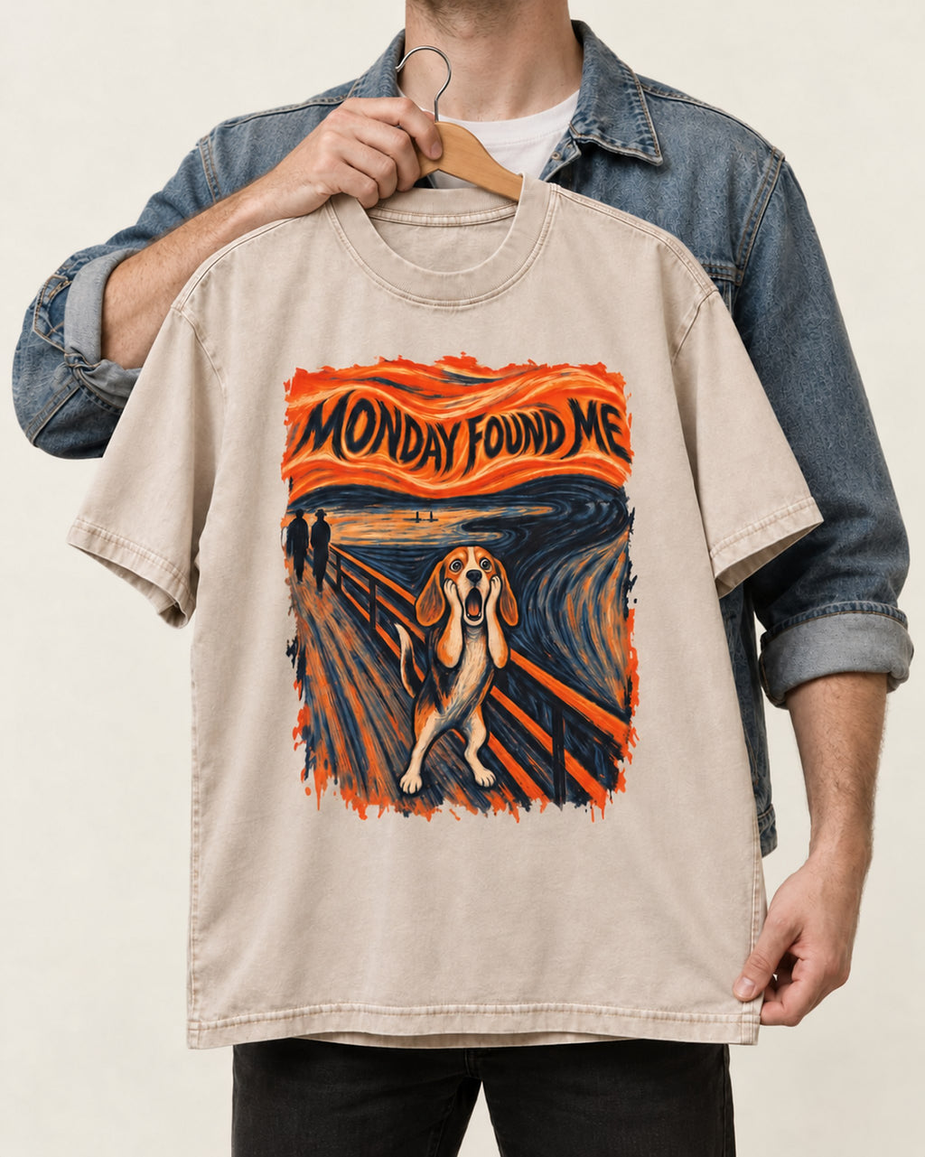 Monday Found the Beagle Washed Tee