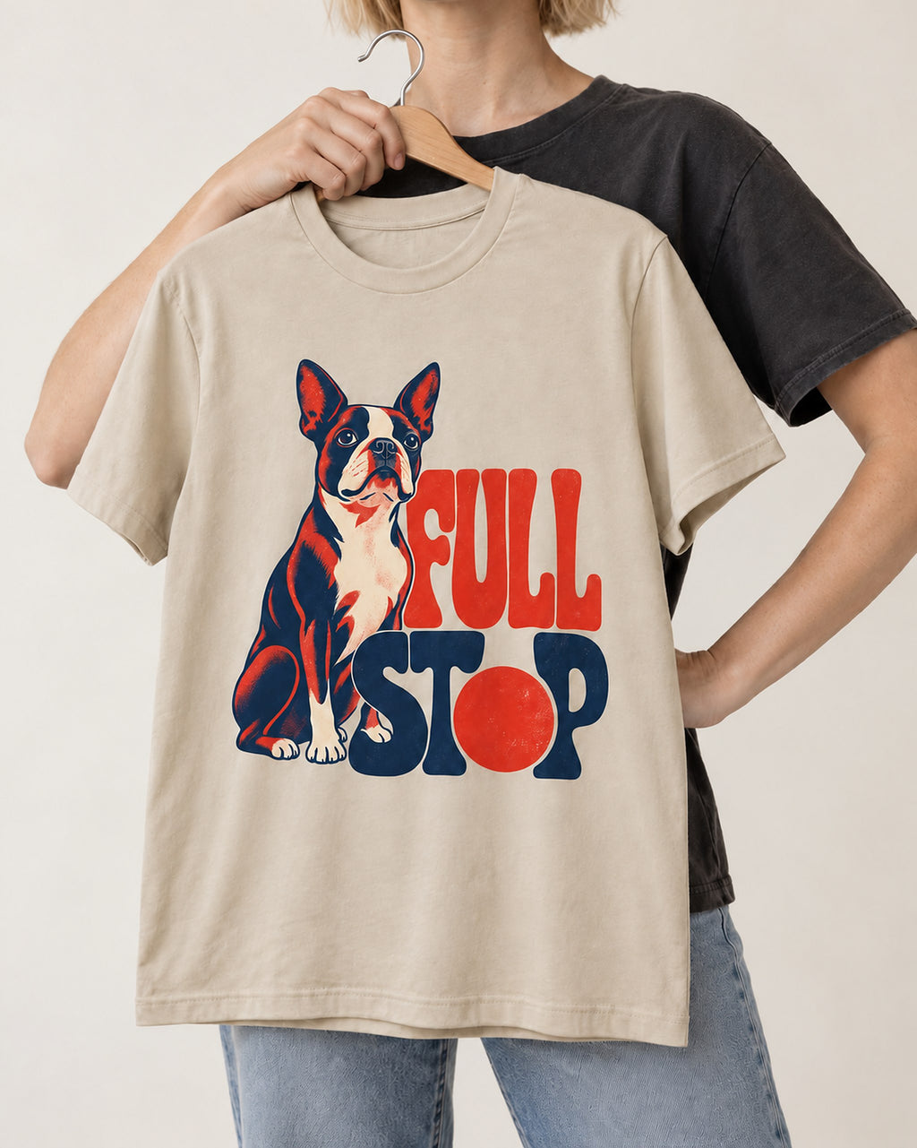 Full Stop for Boston Terrier T-Shirt
