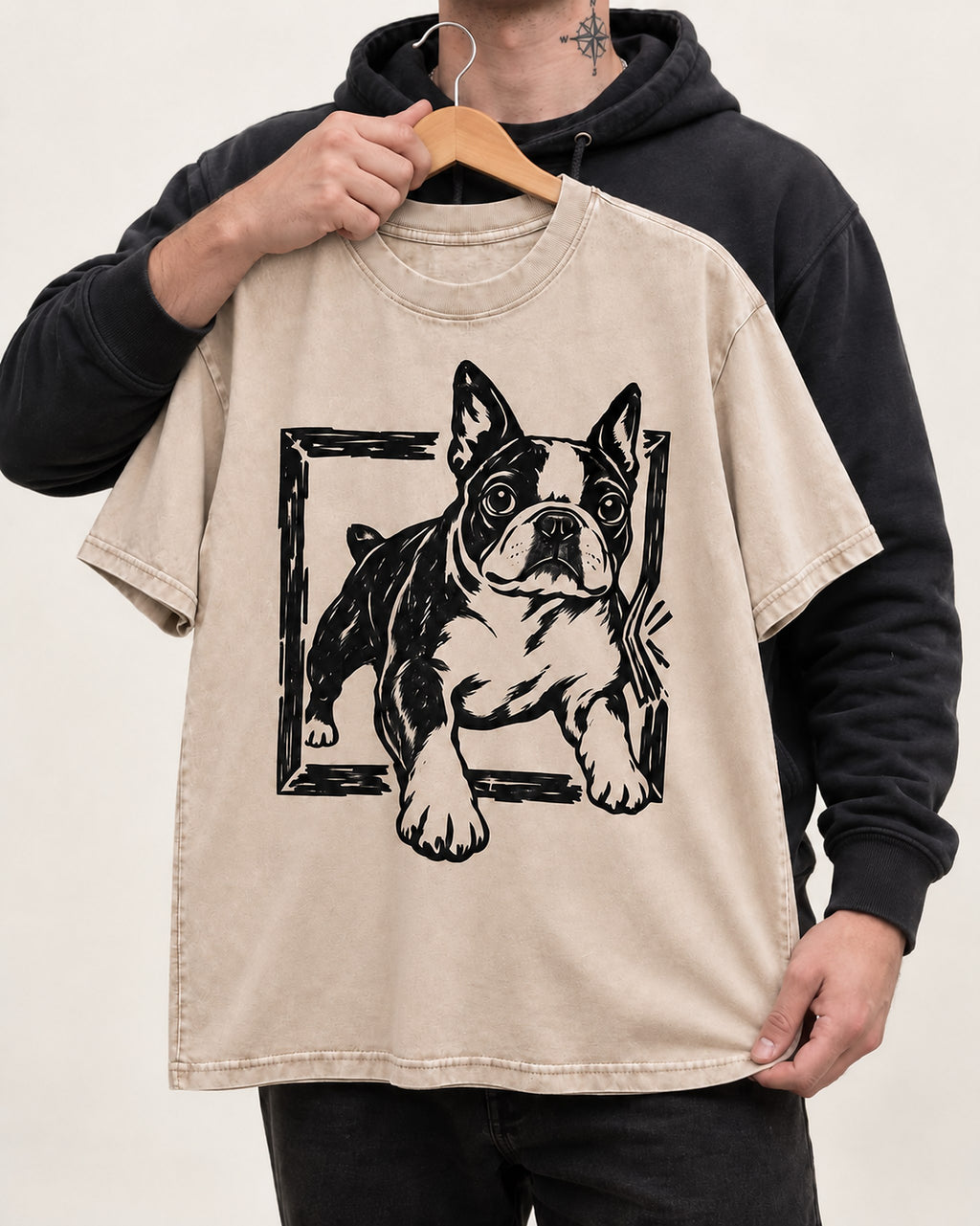 Boston Terrier Unstoppable Washed Tee