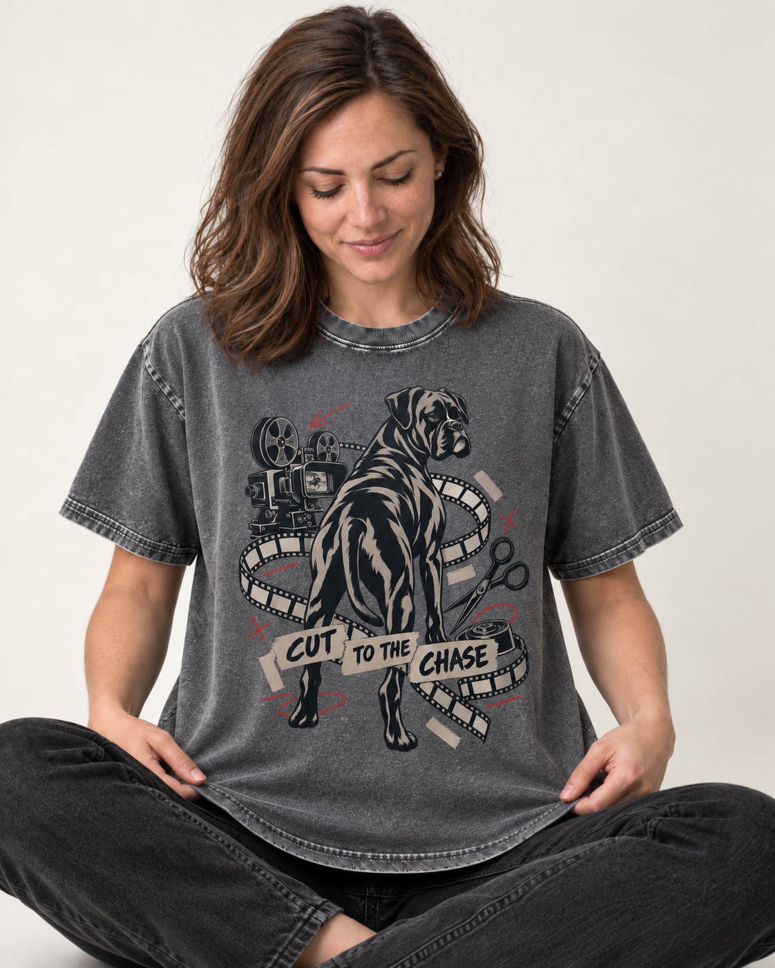 Boxer Cut to the Chase Washed Tee