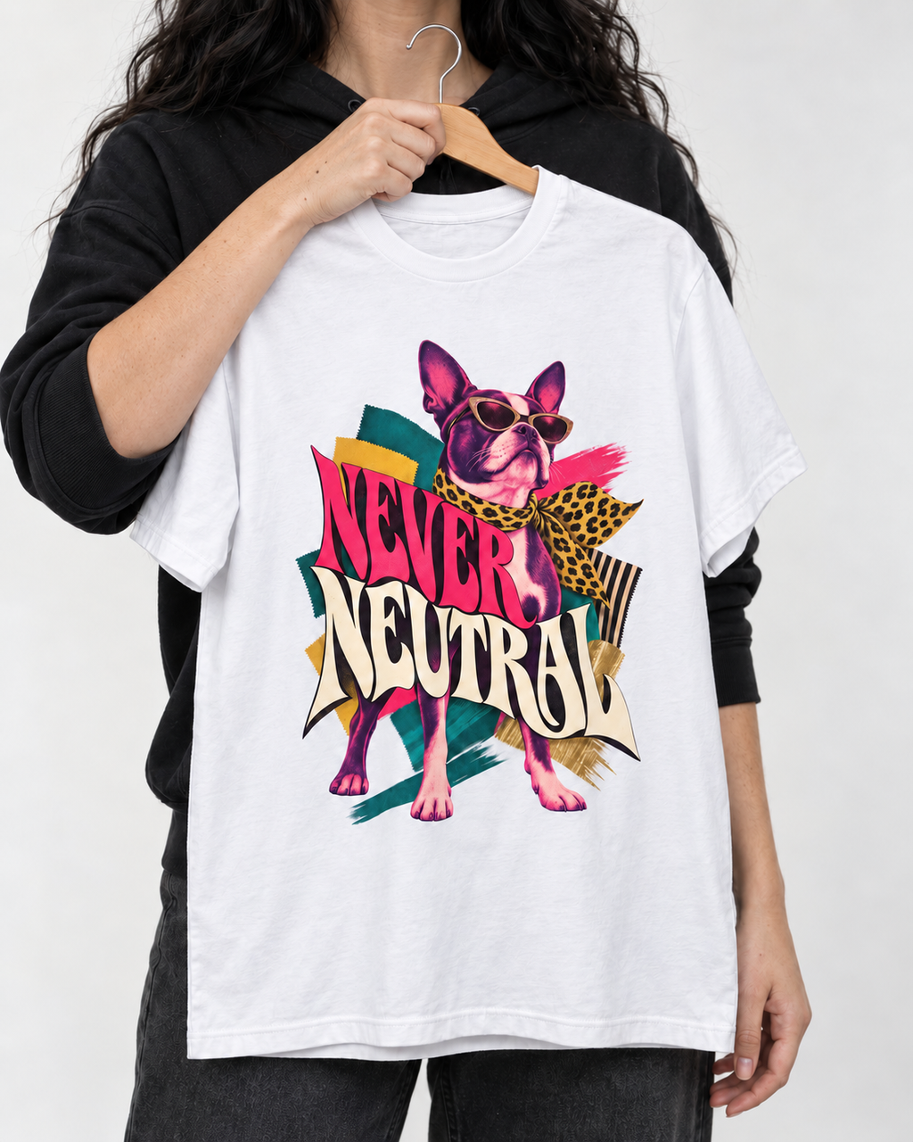 Boston Terrier Never Neutral T-Shirt