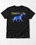 German Shepherd Dog The Schedule Said Stay Graphic T-Shirt in Black, flat lay product photo