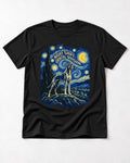 Great Dane Night Shift Orbital Division Starry Sky Graphic T-Shirt in Black, flat lay product photo