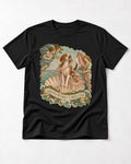 Beagle Arrived Without A Dress Code T-Shirt in Black, flat lay product photo