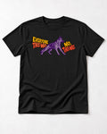 German Shepherd Dog Everyone This Way No This Way Direction Graphic T-Shirt in Black, flat lay product photo