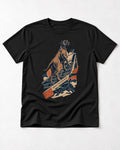 Above the Ordinary Boxer Aviation Graphic T-Shirt in Black, flat lay product photo