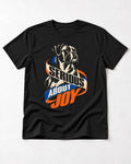 Boxer Serious About Joy T-Shirt in Black, flat lay product photo