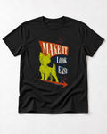 Yorkshire Terrier Make It Look Easy Retro Sign Graphic T-Shirt in Black, flat lay product photo