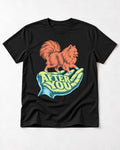 Pomeranian After You Helping Hand Graphic T-Shirt in Black, flat lay product photo