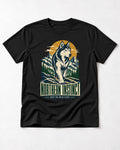 Husky Northern Instinct Mountain Sentinel T-Shirt in Black, flat lay product photo
