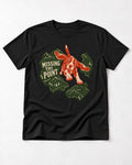 Missing The Point Beagle Trail T-Shirt in Black, flat lay product photo
