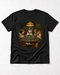 Husky Good Friends Bad Hands Poker Night Graphic T-Shirt in Black, flat lay product photo