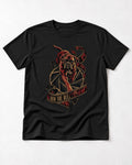 Run the Reel Boxer Film Graphic T-Shirt in Black, flat lay product photo