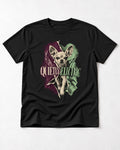 Chihuahua Quietly Electric T-Shirt in Black, flat lay product photo