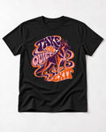 Take The Quiet Exit Psychedelic German Shepherd Dog Graphic T-Shirt in Black, flat lay product photo