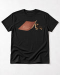 Corgi The Little Support Paper Graphic T-Shirt in Black, flat lay product photo