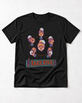 Pomeranian Take Five Choreography Cycle Graphic T-Shirt in Black, flat lay product photo