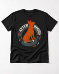 After Hours Boston Terrier Record Graphic T-Shirt in Black, flat lay product photo