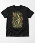 Walk Past The Obvious Art Nouveau German Shepherd Dog Graphic T-Shirt in Black, flat lay product photo