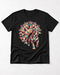 Pitbull Make Room for the Brave Mosaic Graphic T-Shirt in Black, flat lay product photo