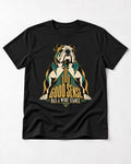 Good Sense Has a Wide Stance English Bulldog Graphic T-Shirt in Black, flat lay product photo
