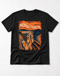Monday Found Me Scream Golden Retriever Graphic T-Shirt in Black, flat lay product photo