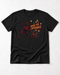 Boxer Make an Entrance T-Shirt in Black, flat lay product photo