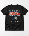 Hold Fast Stay Light Boxer Cloud Graphic T-Shirt in Black, flat lay product photo