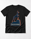 Doberman Elevate the Everyday Podium Graphic T-Shirt in Black, flat lay product photo