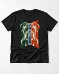 Boxer Stay Open Stay Strong T-Shirt in Black, flat lay product photo
