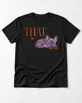 Frenchie That Will Do Resting Graphic T-Shirt in Black, flat lay product photo
