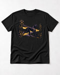 Light Never Waits Boxer Cinema Graphic T-Shirt in Black, flat lay product photo