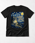 Frenchie Sleeping Town Loud Sky Graphic T-Shirt in Black, flat lay product photo