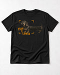Dachshund Frame It Lower Viewfinder Graphic T-Shirt in Black, flat lay product photo