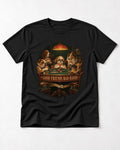 Shih Tzu Good Friends Bad Hands Poker Night Graphic T-Shirt in Black, flat lay product photo