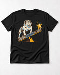 Some Things Deserve Your Full Weight English Bulldog Graphic T-Shirt in Black, flat lay product photo