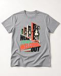 Wear Your Welcome Out Boxer Doorway Progression Graphic T-Shirt in Sport Grey, flat lay product photo