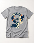 Corgi Quiet Hours Cancelled Calling Badge Graphic T-Shirt in Sport Grey, flat lay product photo