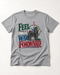 Shih Tzu Feel the Way Forward Compass Graphic T-Shirt in Sport Grey, flat lay product photo