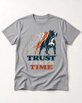 Pitbull Trust Takes Time Progression Graphic T-Shirt in Sport Grey, flat lay product photo