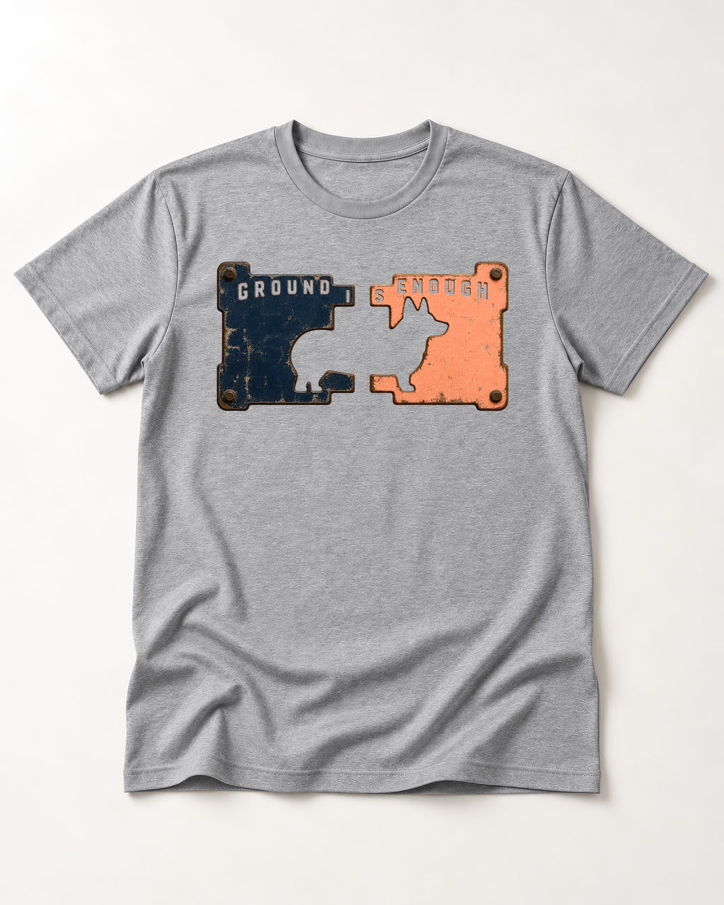 Corgi Is Enough T-Shirt in Sport Grey, flat lay product photo